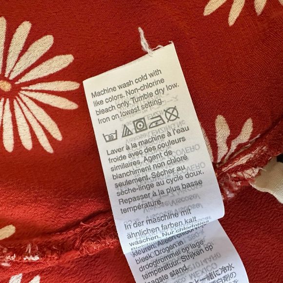 MADEWELL Sash-Tie Wrap Top in Daisy Daydream #AK023 - Picture 10 of 12